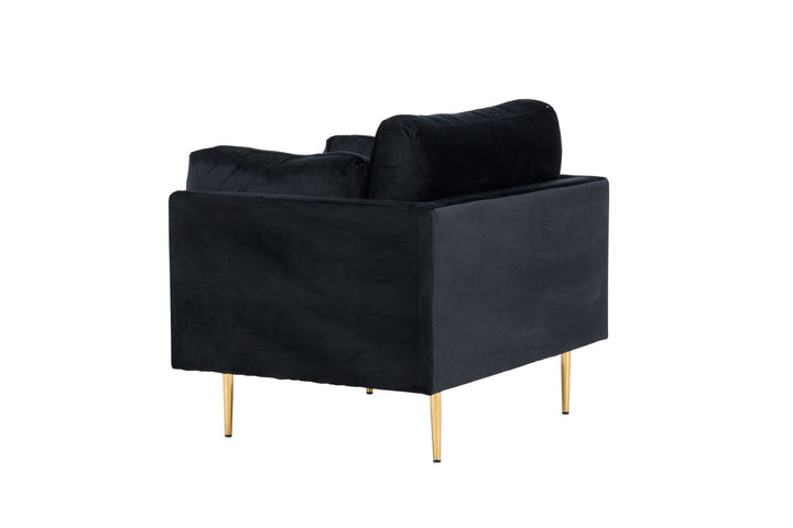 Venture Home Boom - Single Chair Velvet - Black