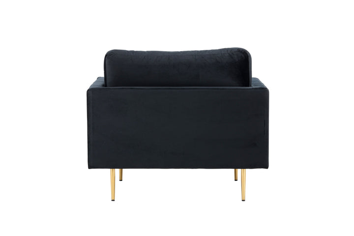 Venture Home Boom - Single Chair Velvet - Black
