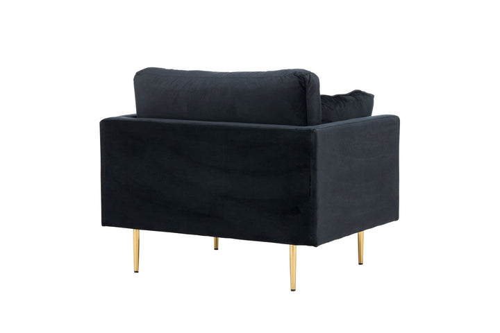 Venture Home Boom - Single Chair Velvet - Black