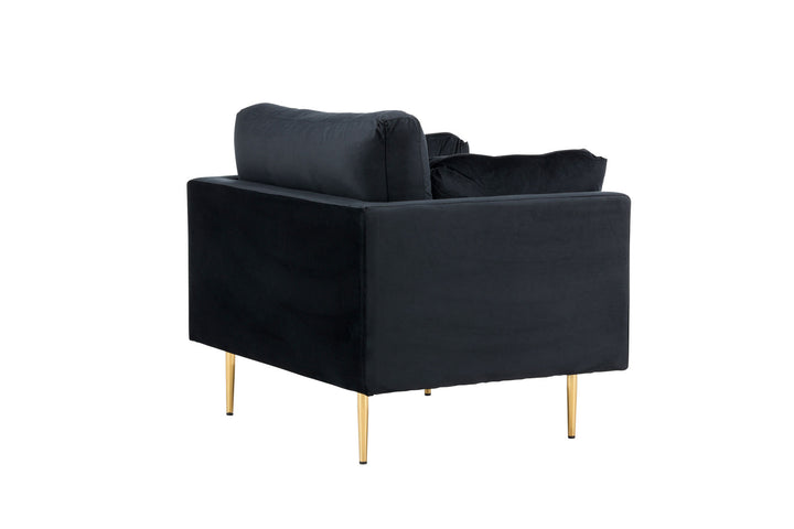 Venture Home Boom - Single Chair Velvet - Black