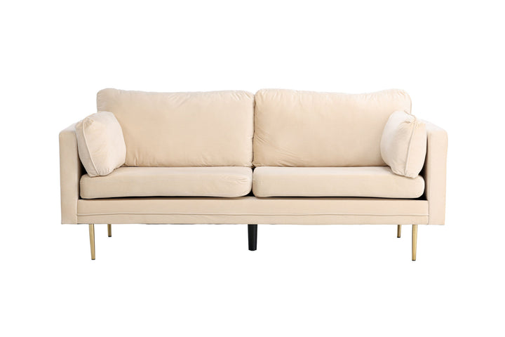 Venture Home Boom - 3 seat sofa Velvet - Creme