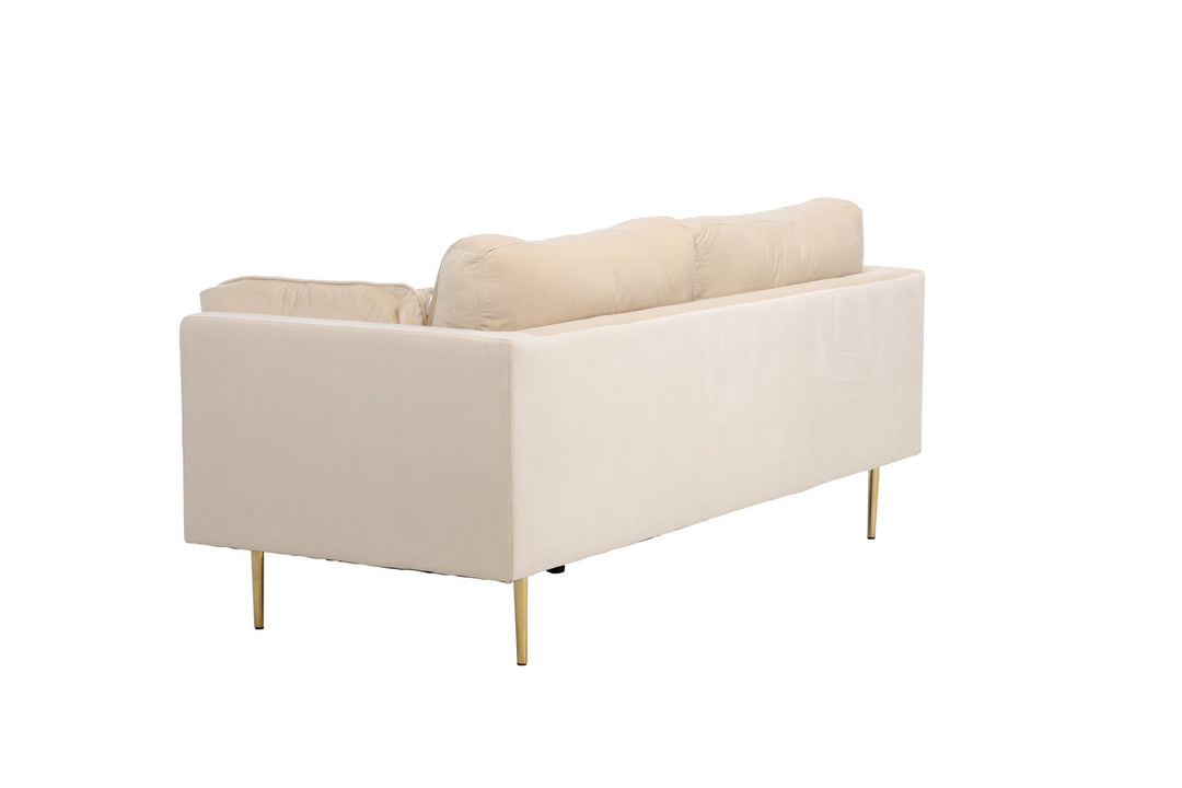 Venture Home Boom - 3 seat sofa Velvet - Creme