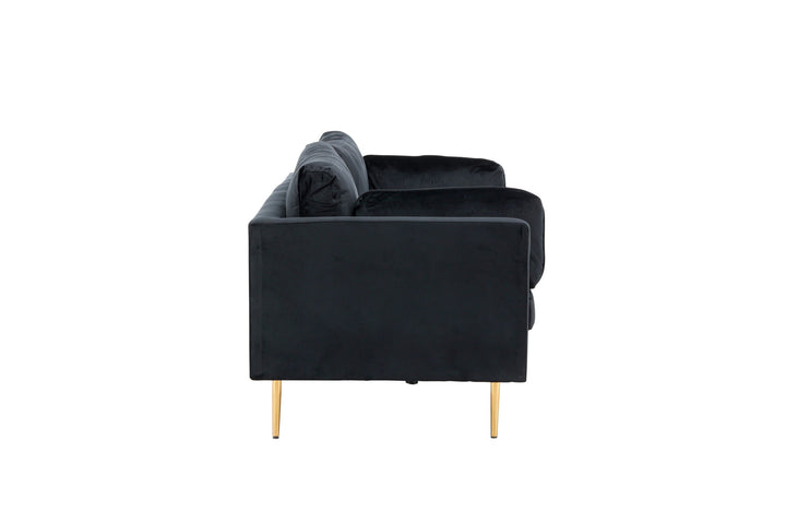 Venture Home Boom - 3 seat sofa Velvet - Black