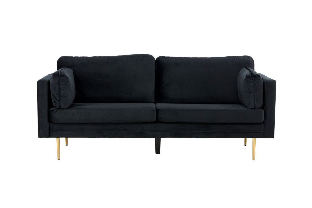 Venture Home Boom - 3 seat sofa Velvet - Black