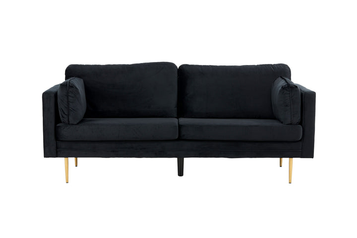 Venture Home Boom - 3 seat sofa Velvet - Black