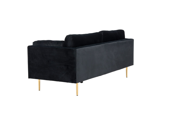 Venture Home Boom - 3 seat sofa Velvet - Black