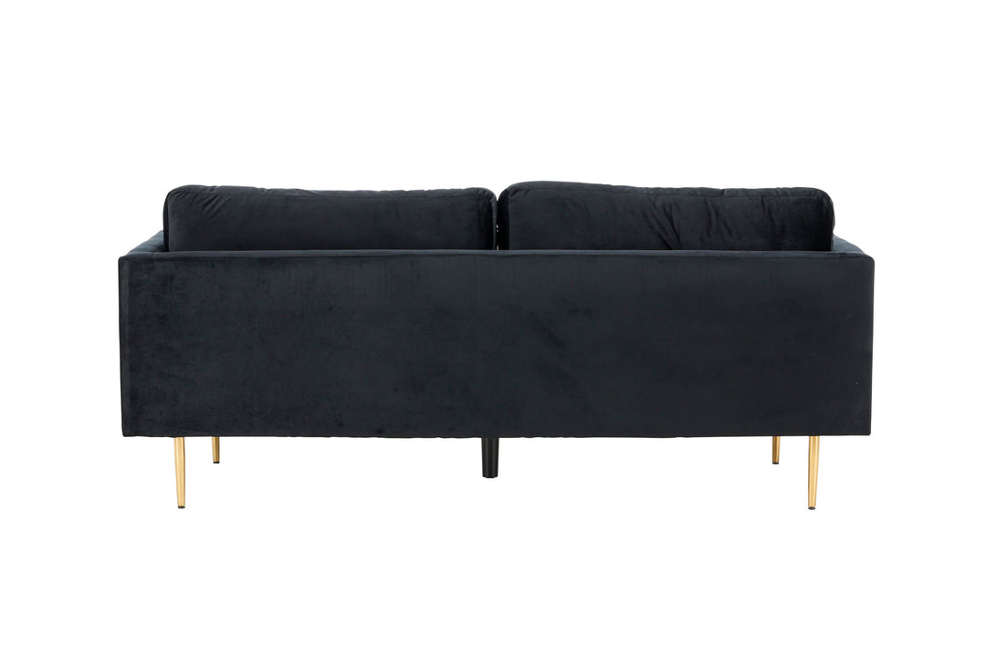 Venture Home Boom - 3 seat sofa Velvet - Black