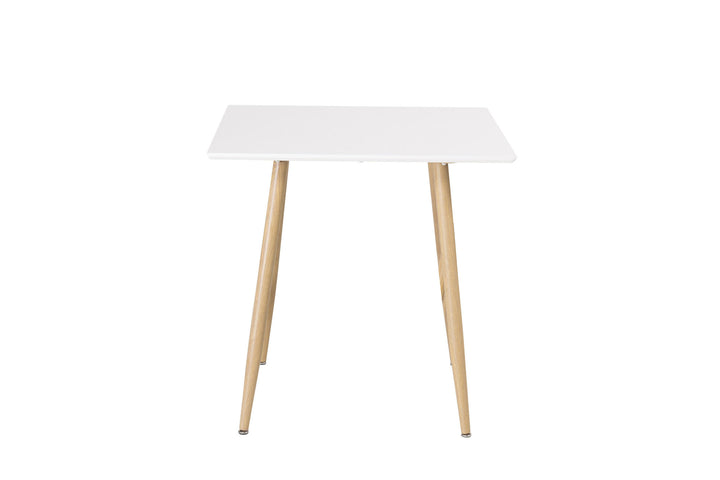 Venture Home Polar dining table 80*80cm - White /oak-look legs