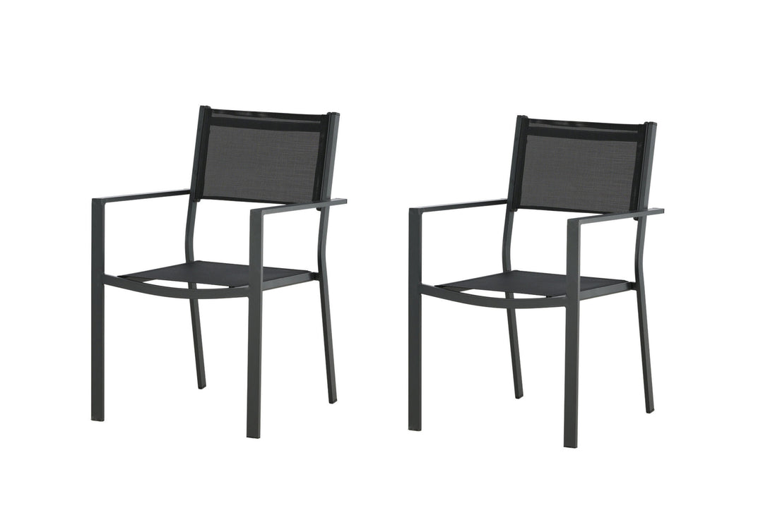 Venture Home Copacabana Stacking Chair - Black/Black - Ersätter 4231-408