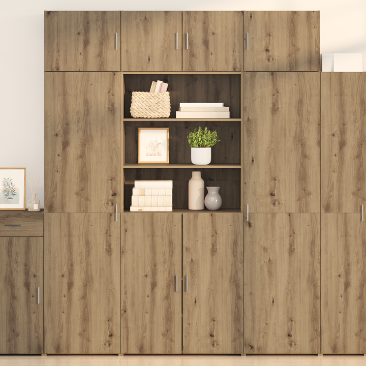 Highboard Artisan Egetræ 80 x 42,5 x 185 cm Konstrueret træ