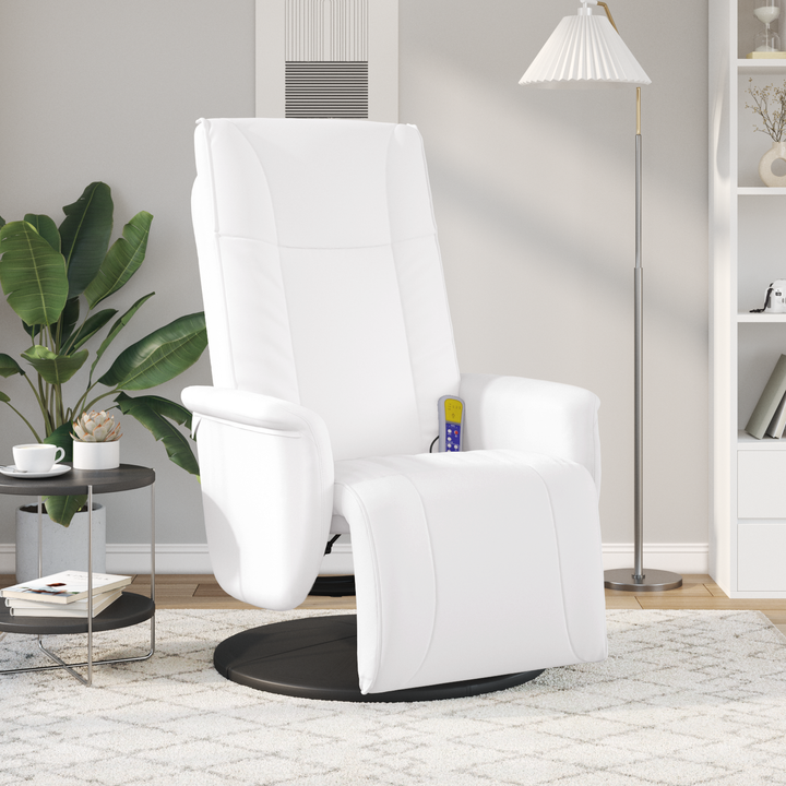 Svingende Massage Recliner Stol Hvid 71 x 90 x 105 cm