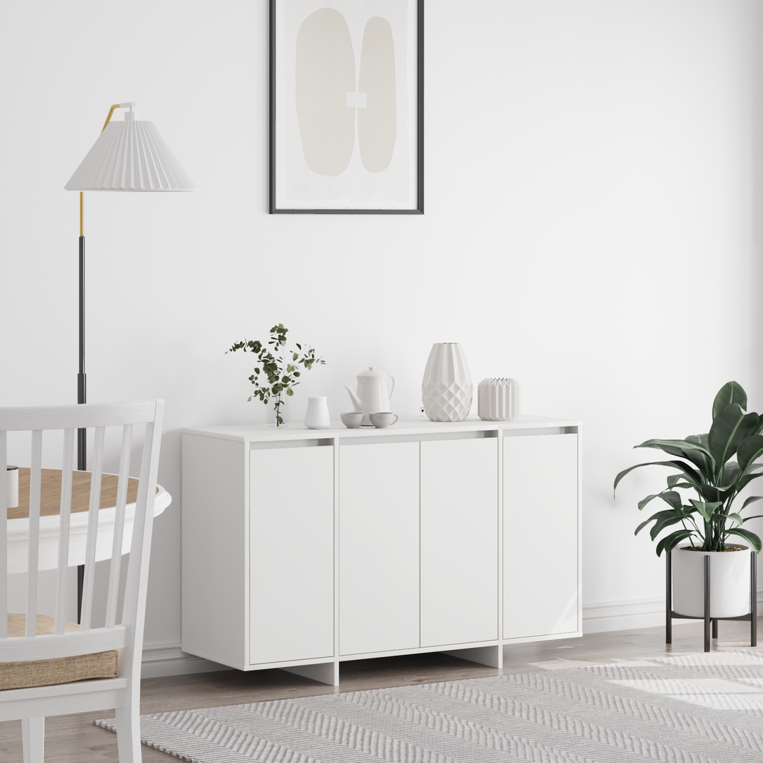 Sideboard Hvid 120 x 41 x 75 cm Konstrueret træ