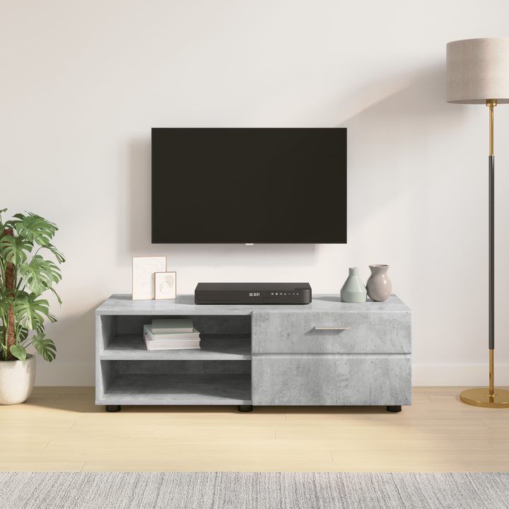 Træskab Høj gloss hvid 100,5 x 39 x 30 cm Konstrueret træ