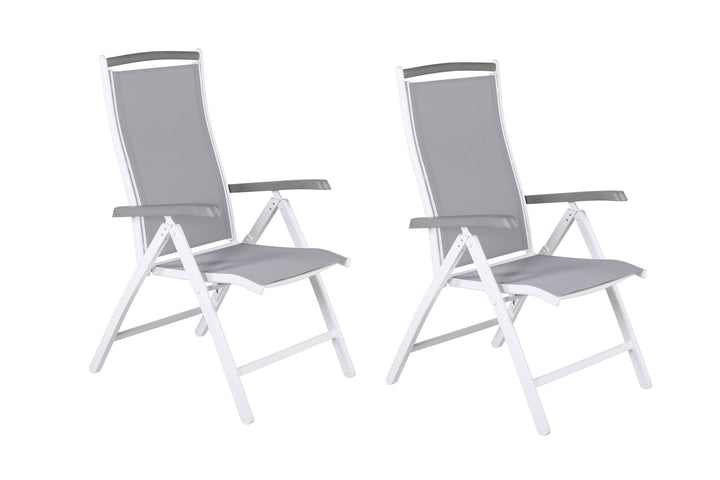 Venture Home Albany 5:pos Chair 2-pack - White/Grey