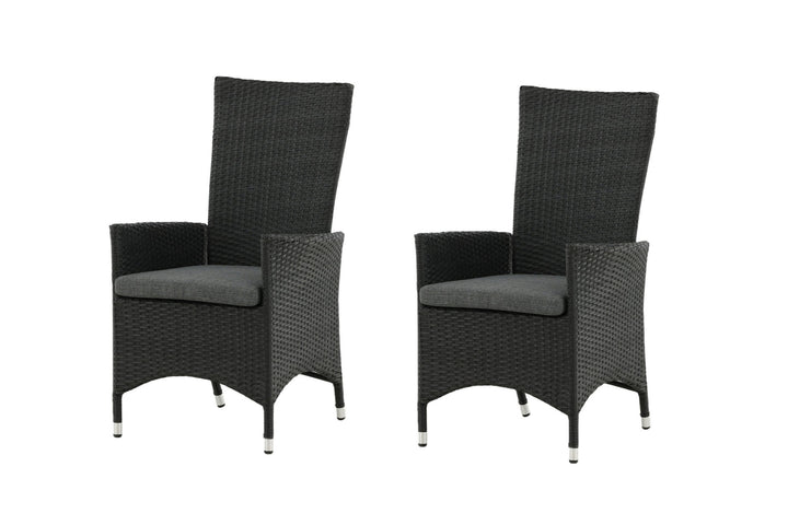 Venture Home Padova Chair (Recliner) 2-pack - Black/Grey