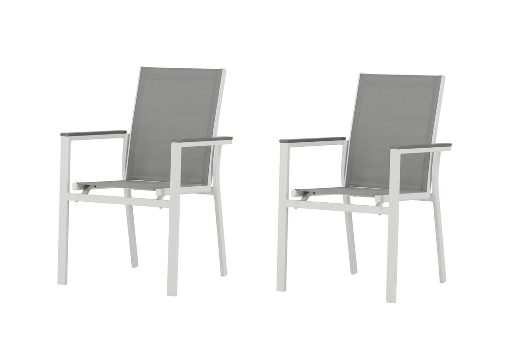 Venture Home Parma Chair 2-pack - White/Grey