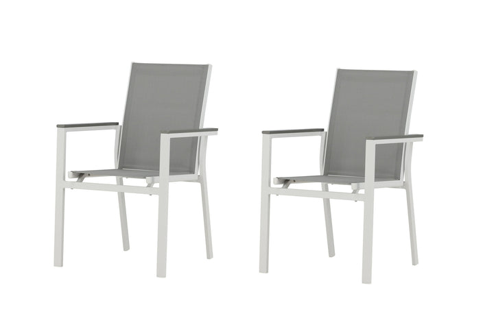 Venture Home Parma Chair 2-pack - White/Grey