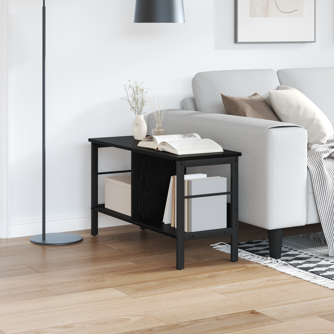 Bogreol Sort eg 82 x 32 x 47 cm Konstrueret træ