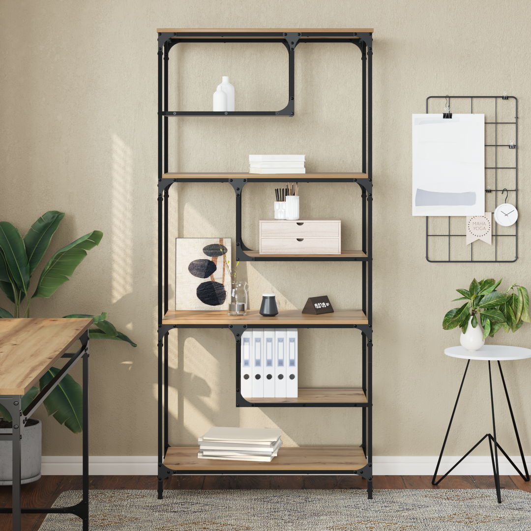 Bogreol artisan eg 81 x 36 x 176 cm Konstrueret træ