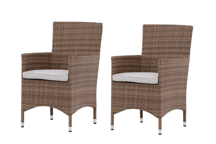 Venture Home Malin Armchair 2-pack - Nature/Sand