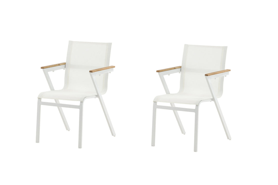 Venture Home Mexico Chair 2-pack - White/Teak
