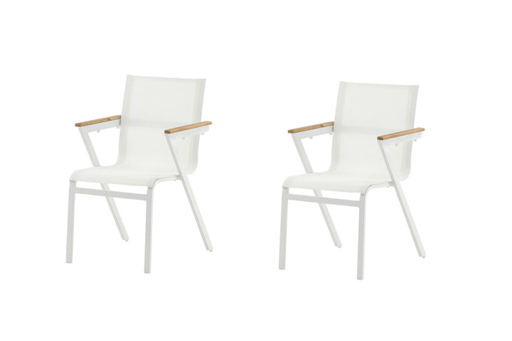 Venture Home Mexico Chair 2-pack - White/Teak