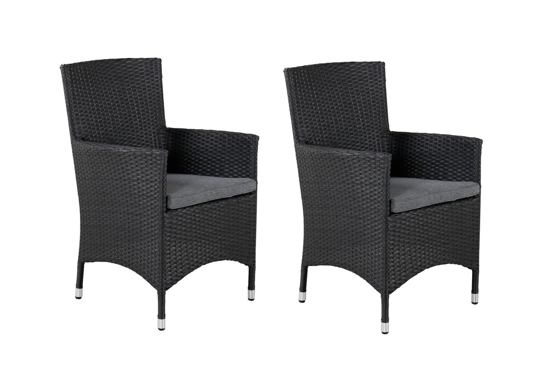 Venture Home Malin Armchair 2-pack - Black/Grey