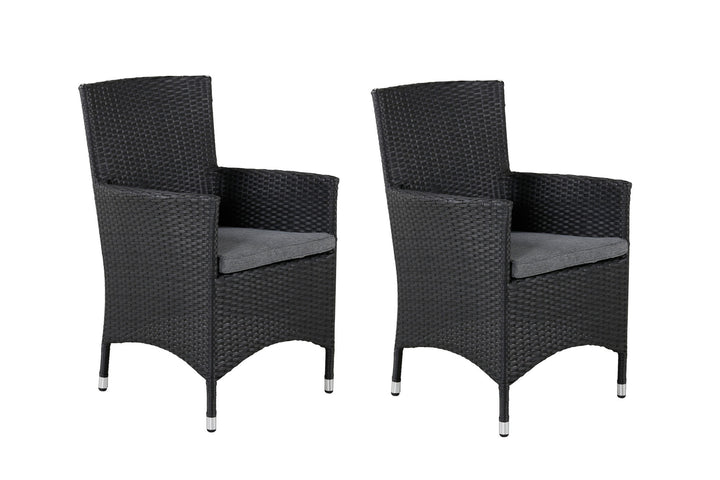 Venture Home Malin Armchair 2-pack - Black/Grey