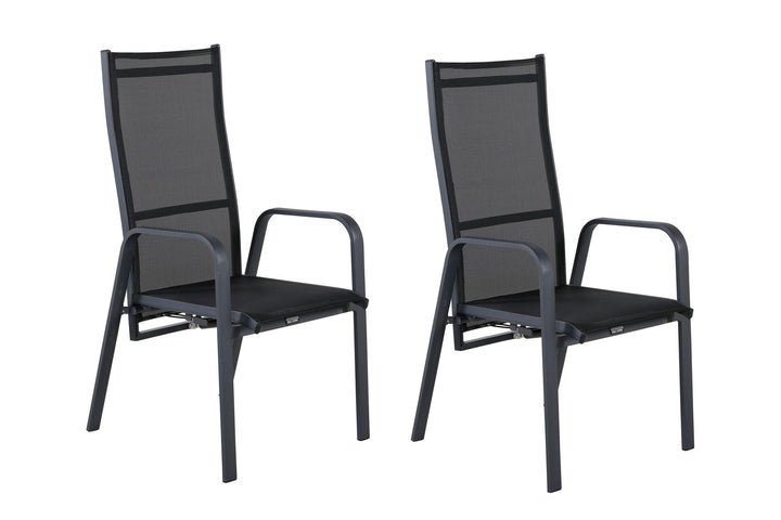 Venture Home Copacabana Recliner Chair 2-pack - Black/Black