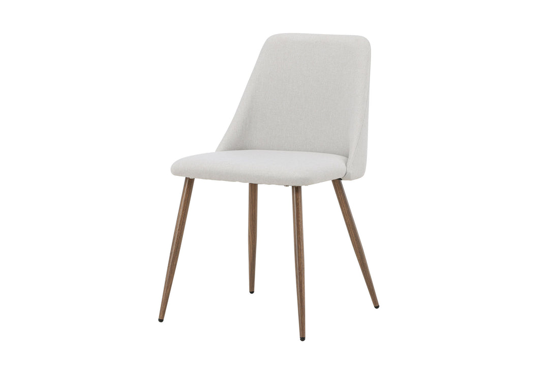 Venture Home Night Dining Chair 2-pack - Mocca  / Beige Linen