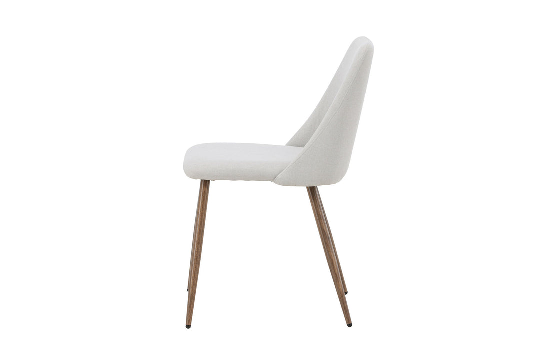Venture Home Night Dining Chair 2-pack - Mocca  / Beige Linen