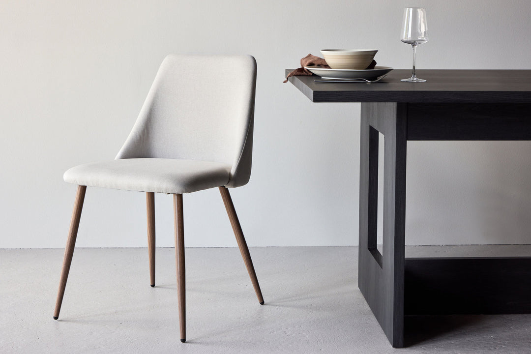 Venture Home Night Dining Chair 2-pack - Mocca  / Beige Linen