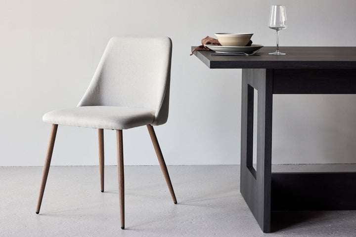 Venture Home Night Dining Chair 2-pack - Mocca  / Beige Linen