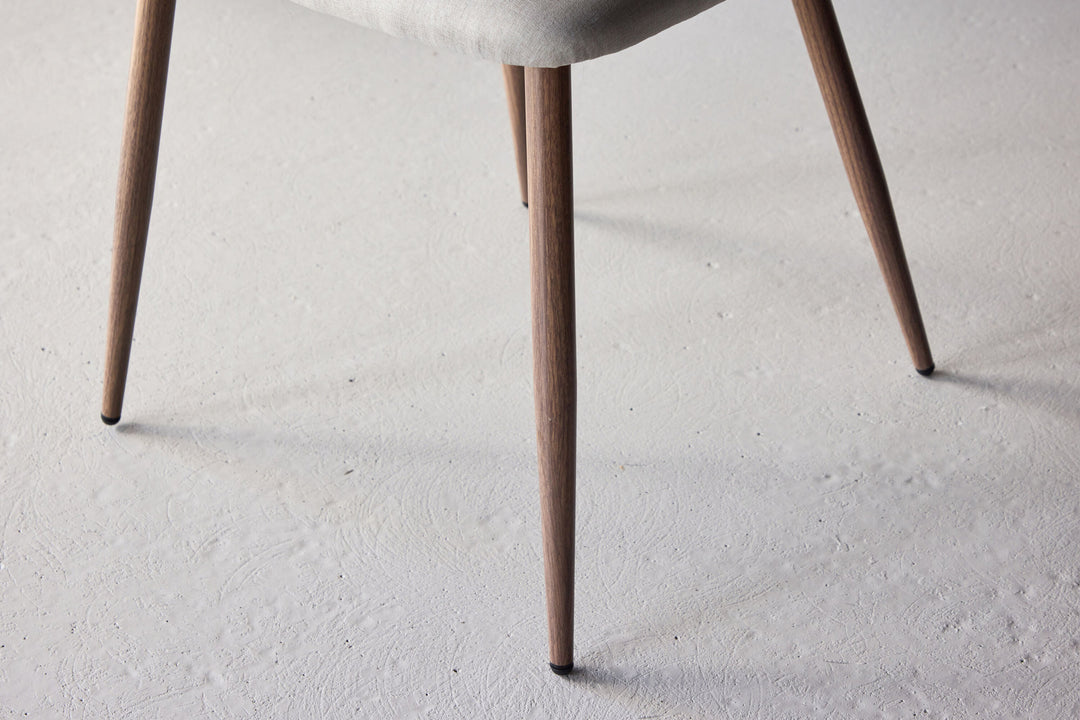 Venture Home Night Dining Chair 2-pack - Mocca  / Beige Linen