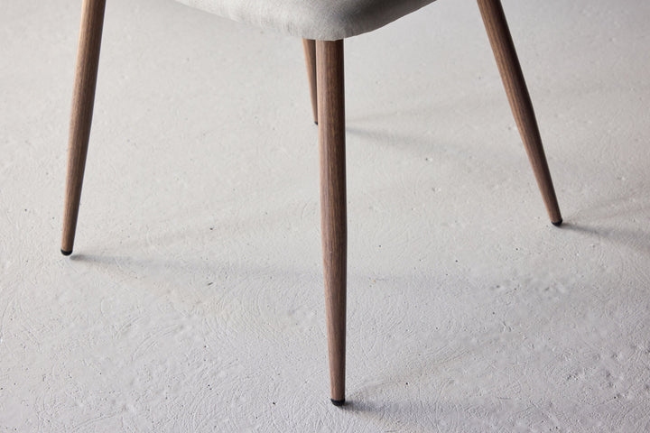 Venture Home Night Dining Chair 2-pack - Mocca  / Beige Linen