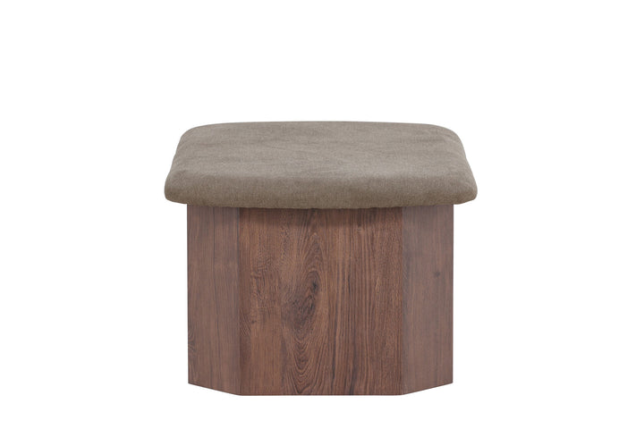 Venture Home Todd Ottoman - Mocca/ Brown