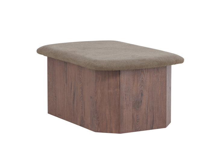 Venture Home Todd Ottoman - Mocca/ Brown