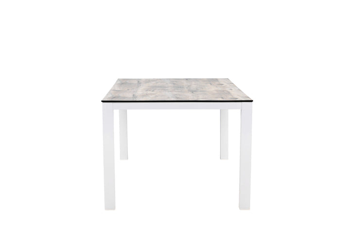 Venture Home Llama Dining Table 205*100 - White Alu / Grey HPL