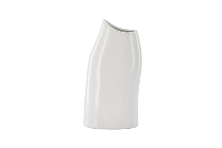 Venture Home Ernst Vase - White - 12*9*23Hcm