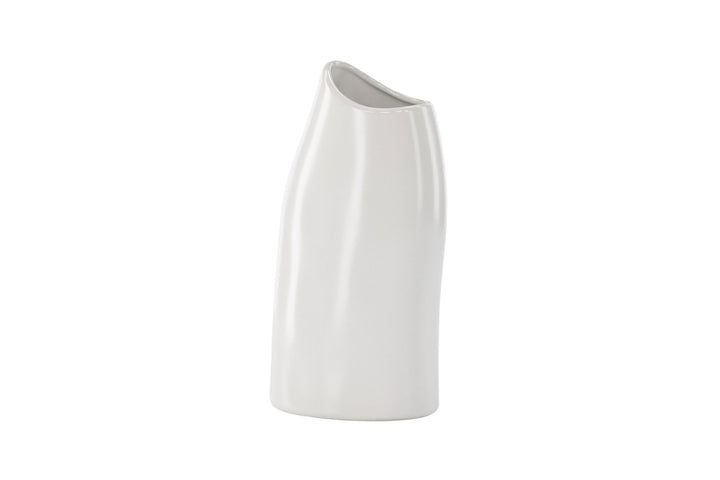 Venture Home Ernst Vase - White - 12*9*23Hcm