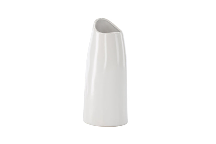 Venture Home Ernst Vase - White - 12*9*23Hcm