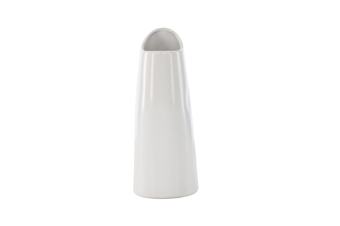 Venture Home Ernst Vase - White - 12*9*23Hcm