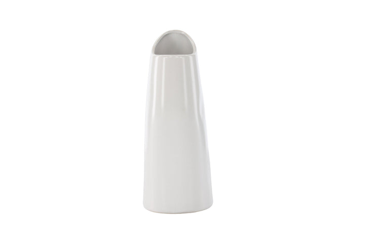 Venture Home Ernst Vase - White - 12*9*23Hcm
