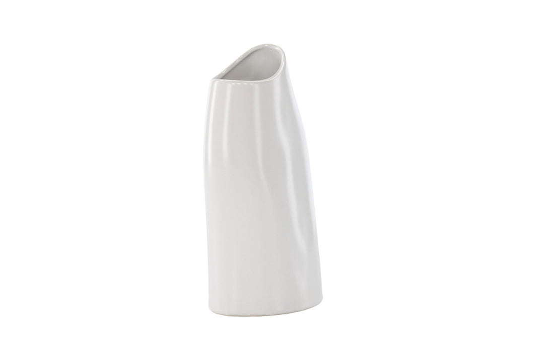 Venture Home Ernst Vase - White - 12*9*23Hcm