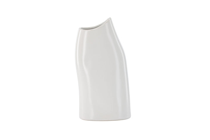 Venture Home Ernst Vase - White - 12*9*23Hcm