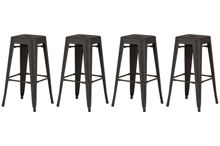 Venture Home Tempe Bar Chair 4-pack - Dark Grey / Metal