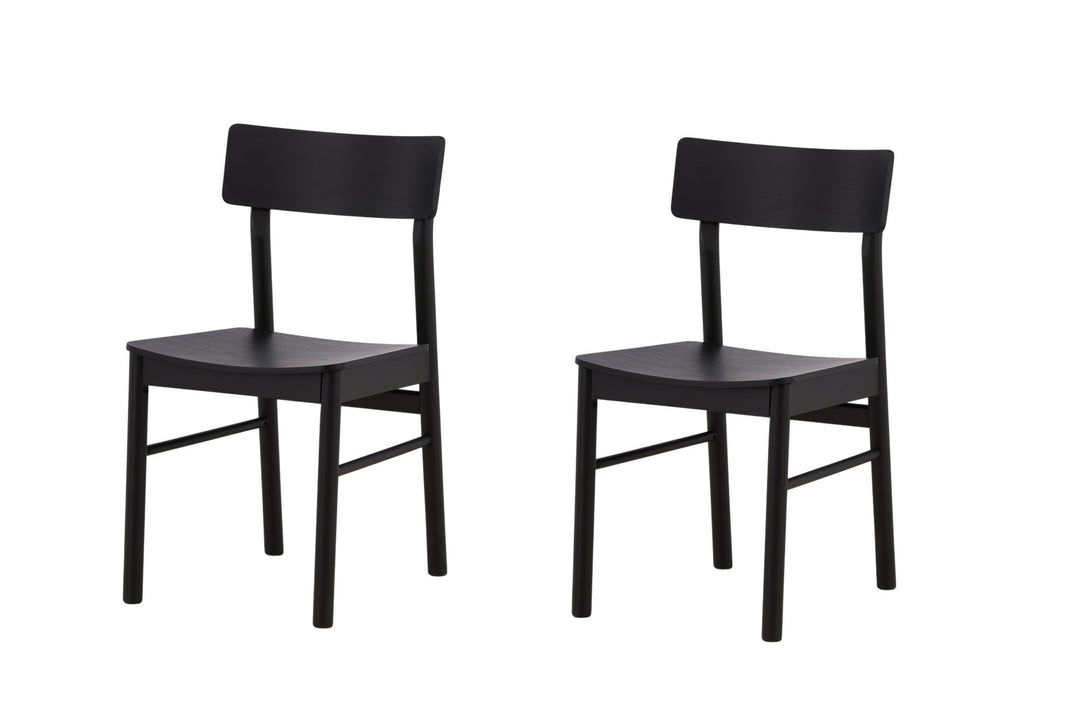 Venture Home Montros Dining Chair 2-pack - Natural / Natural Rubberwood