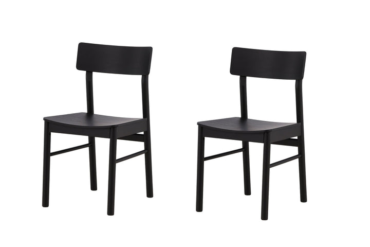 Venture Home Montros Dining Chair 2-pack - Natural / Natural Rubberwood