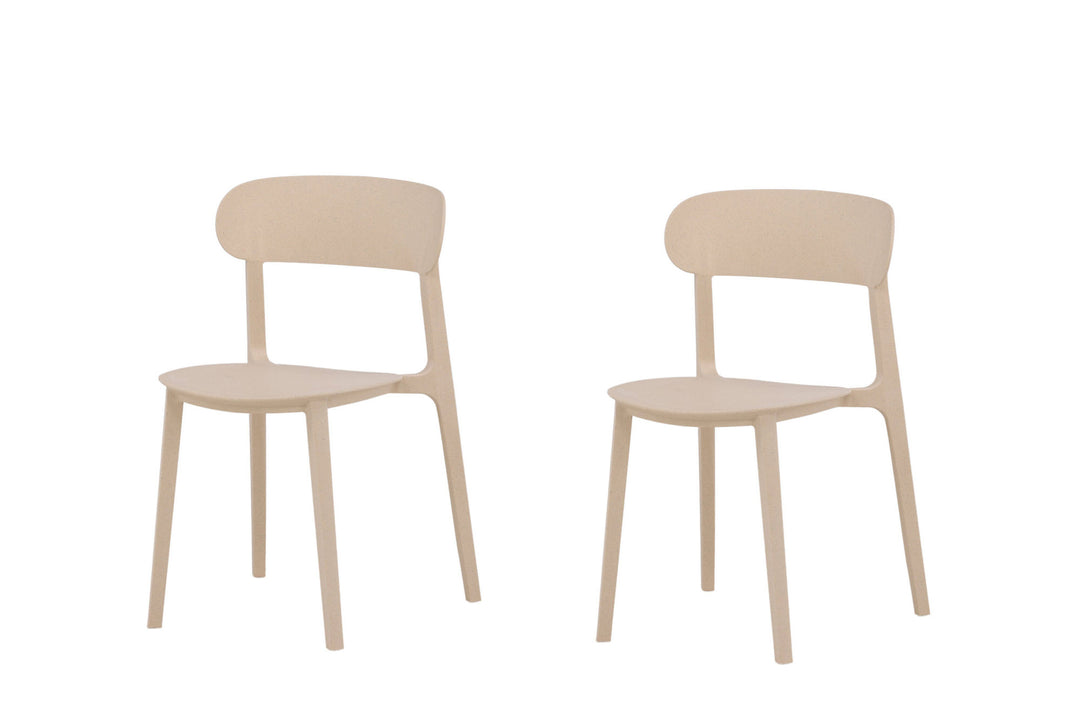 Venture Home Åstol Dining Chair 2-pack - Nature Wood plastic composite