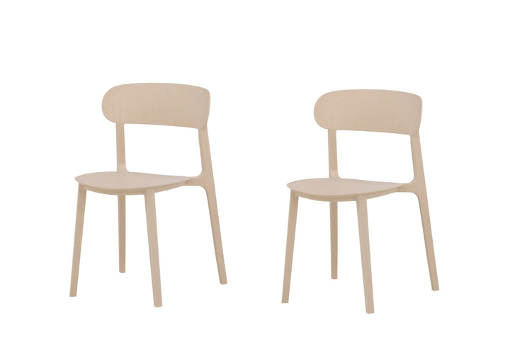 Venture Home Åstol Dining Chair 2-pack - Nature Wood plastic composite